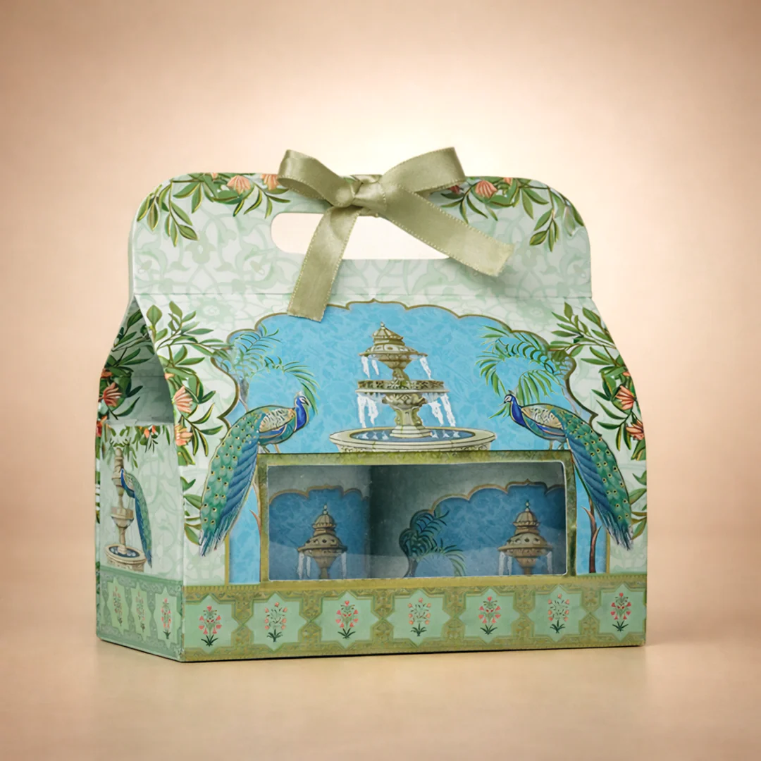 Peacock Fountain Return Gift Hamper-GNBT9502 - Image 3