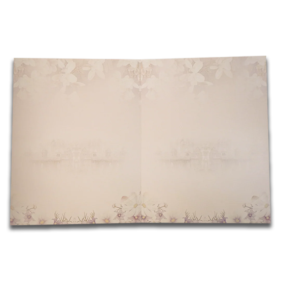 Pink Royal Horse Carriage Wedding Card-KNKJ1150 - Image 5