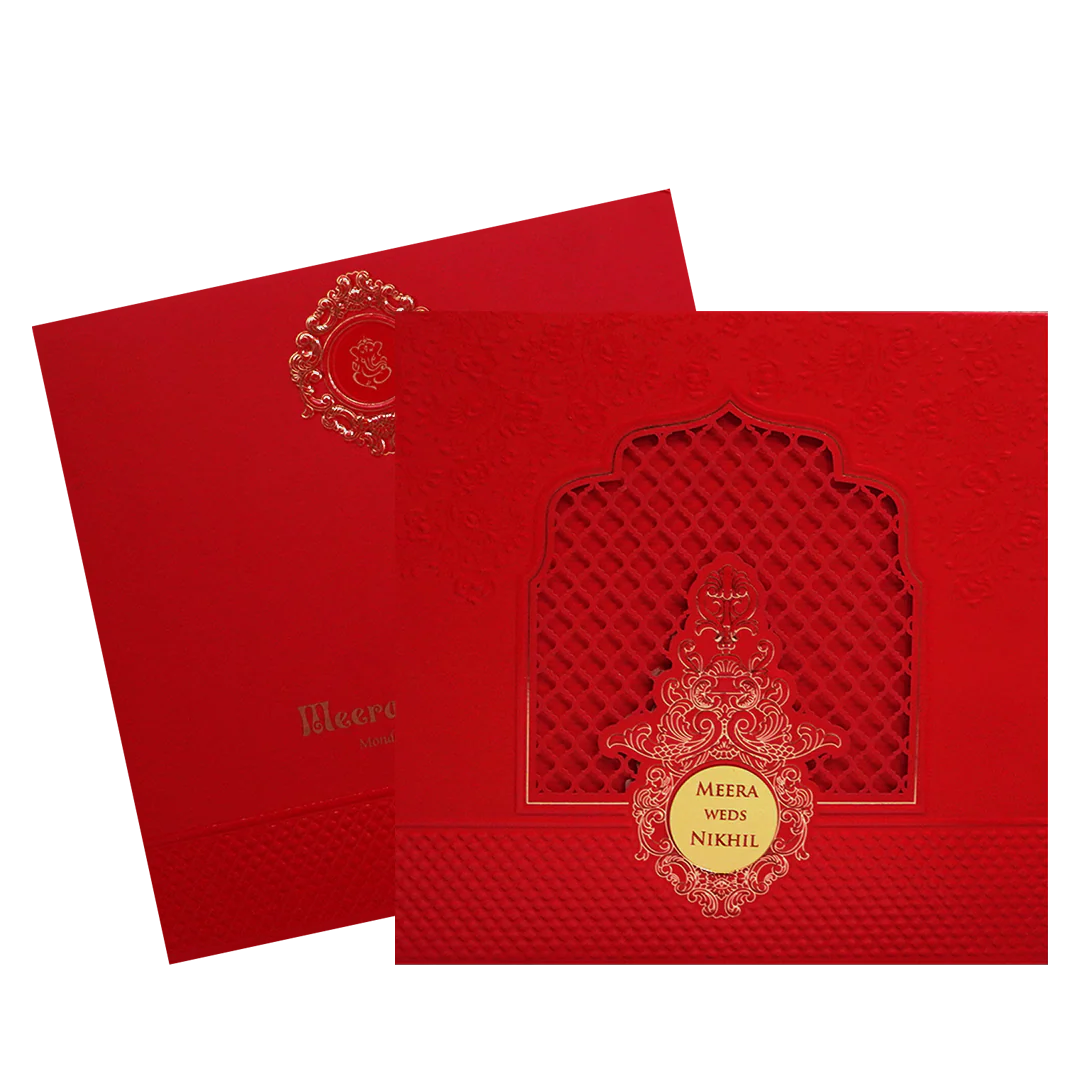 Red MDF Marriage Card-KPR09190 - Image 2