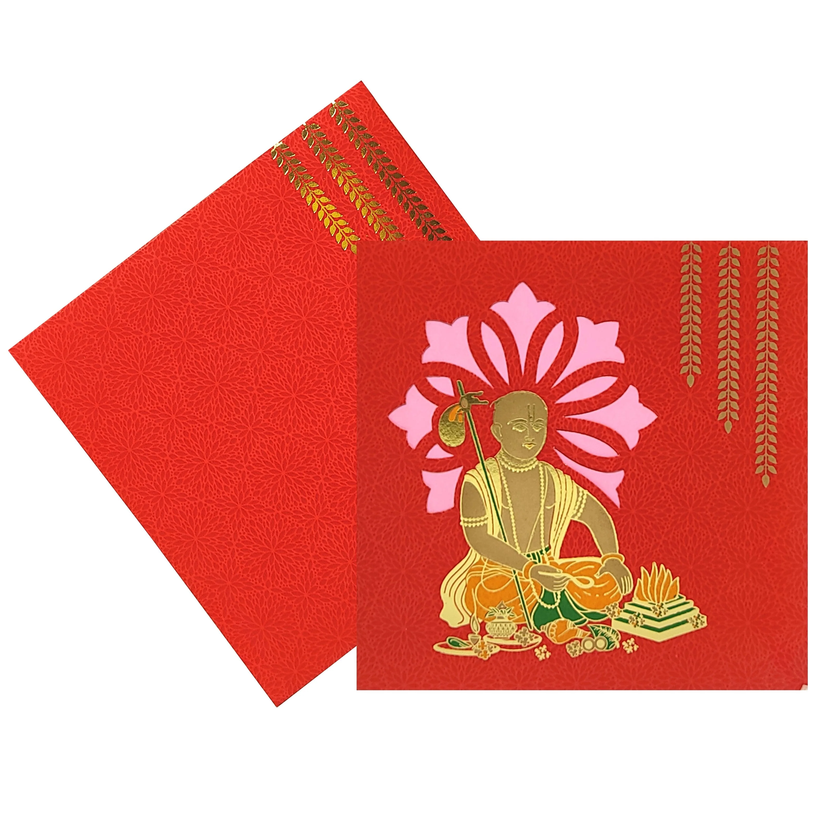 Red Threading Ceremony Invitation Card-KADS0004