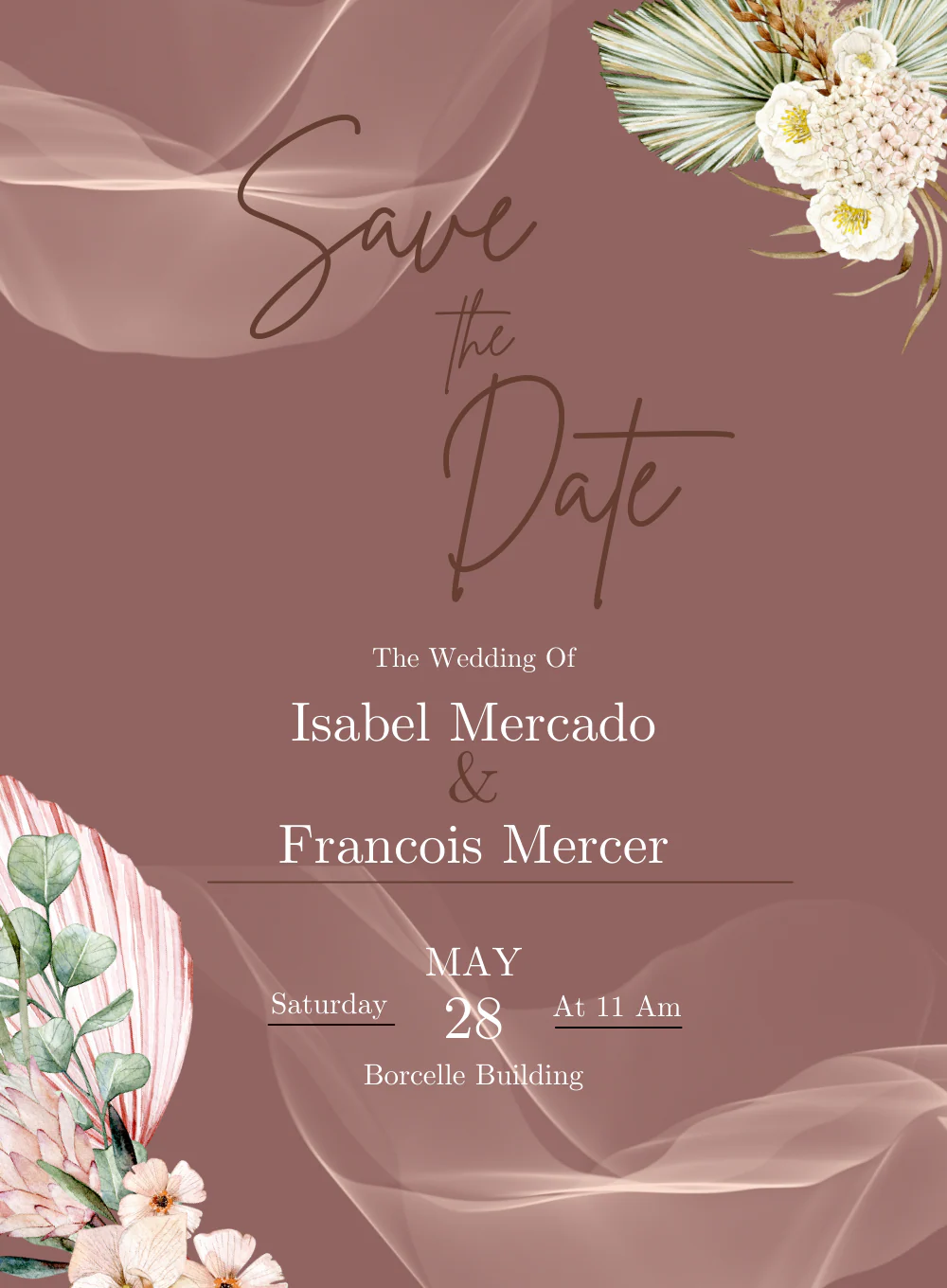 Secret Garden Modern Invitation-AAMEN005