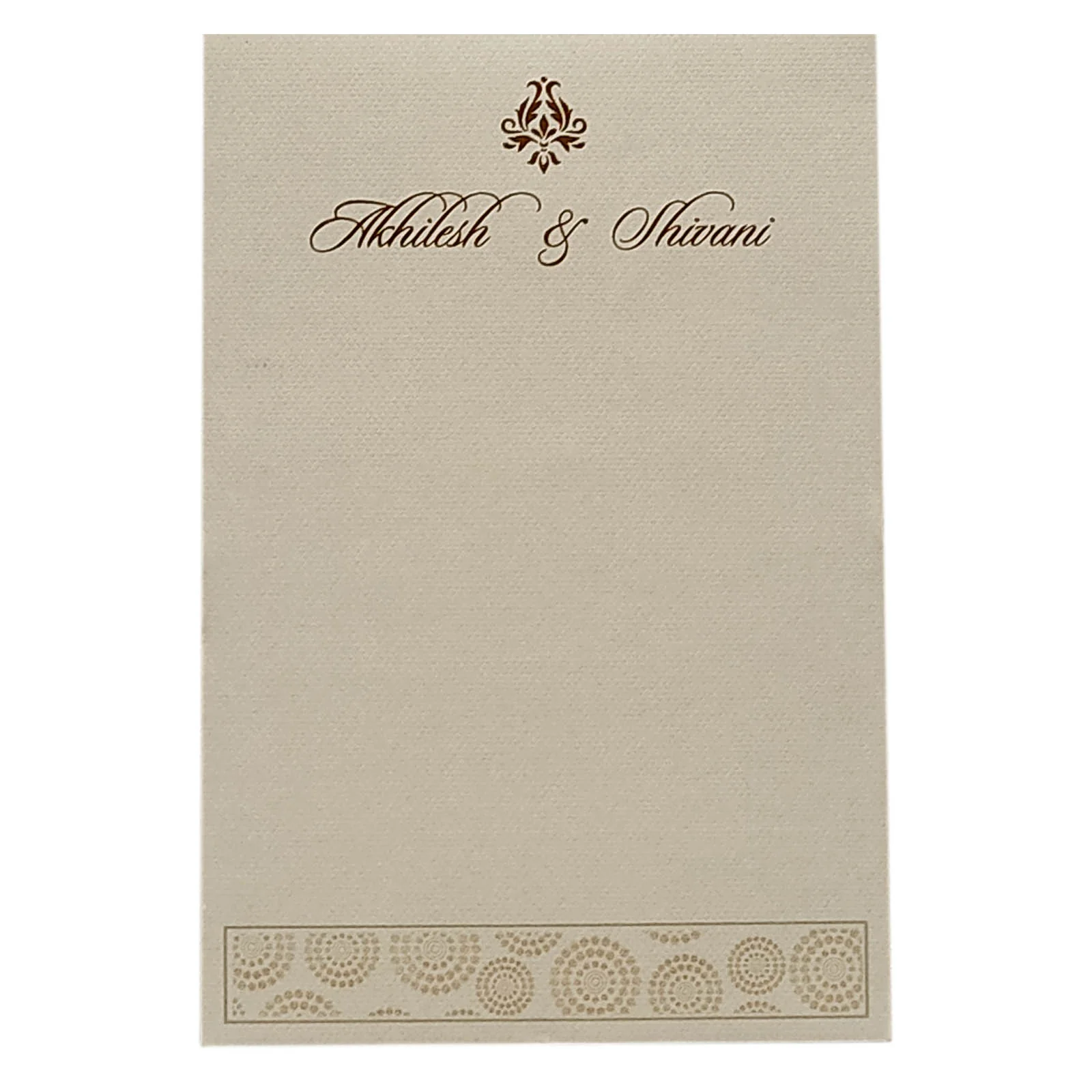 Smoke Grey Single Sheet Invitation-KRCS6362 - Image 3