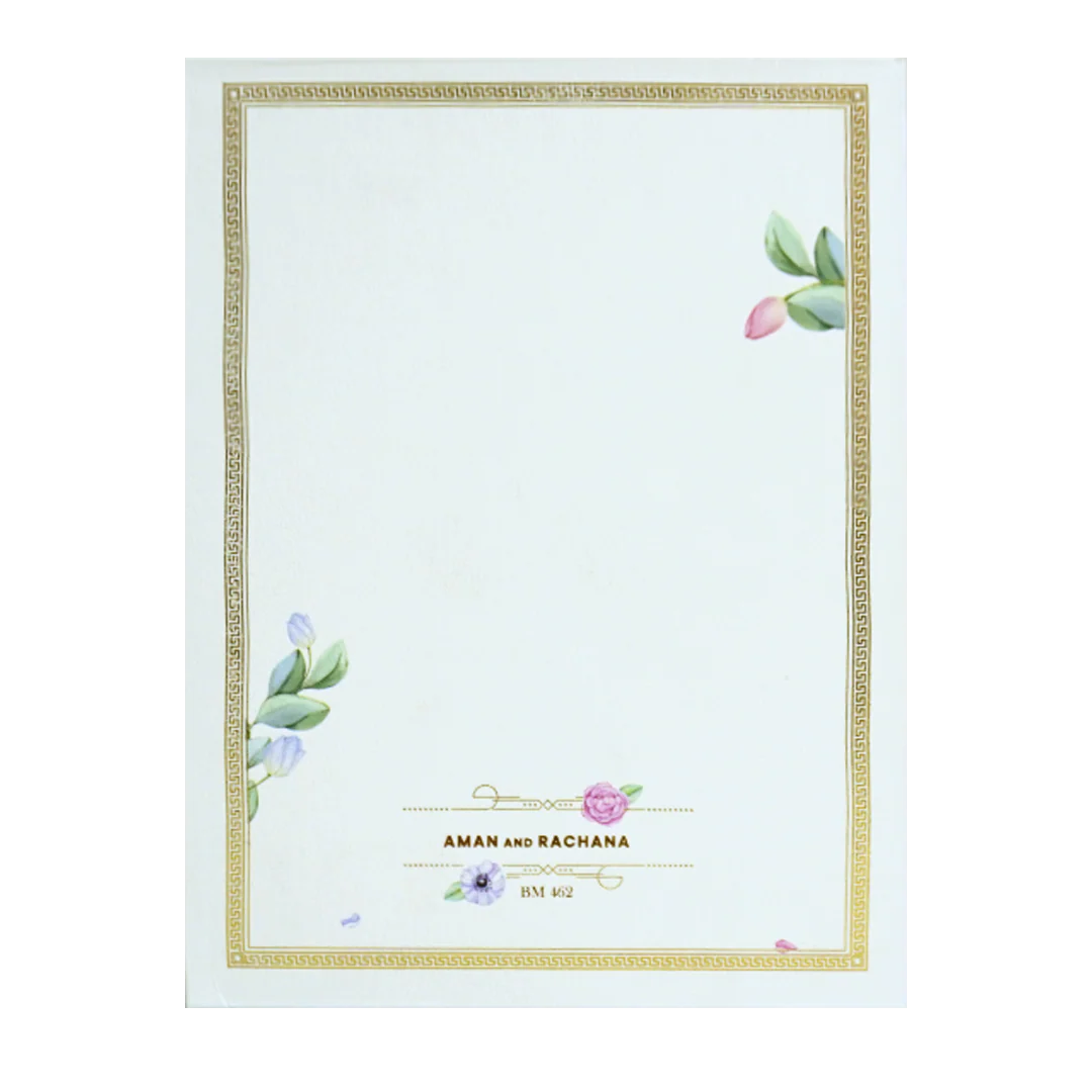 White Elegant Padded Card-KBM04620 - Image 4