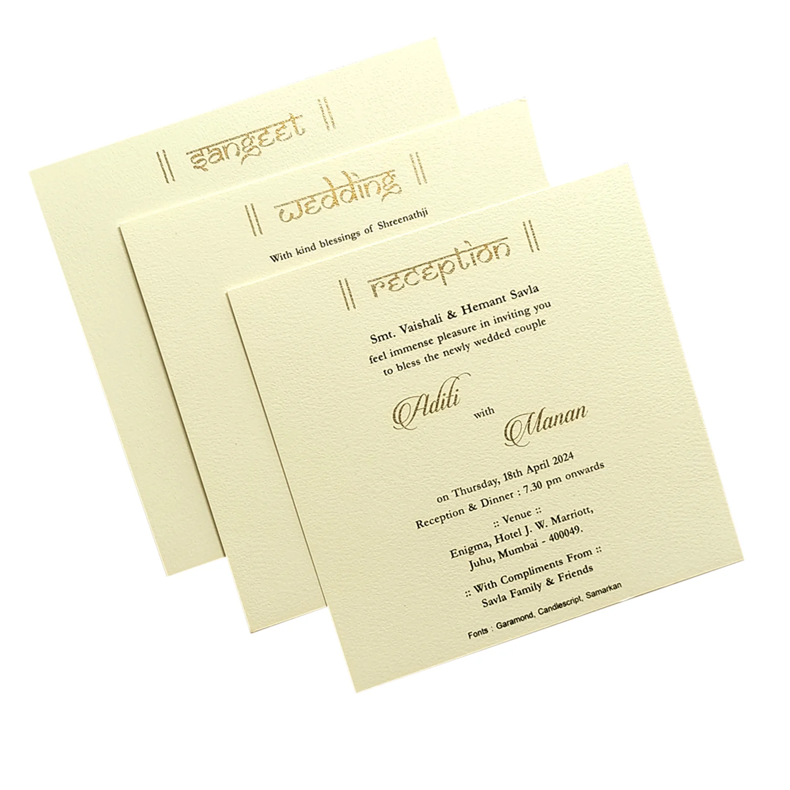 White Embossed Box Invitation Card-KRC29272 - Image 5