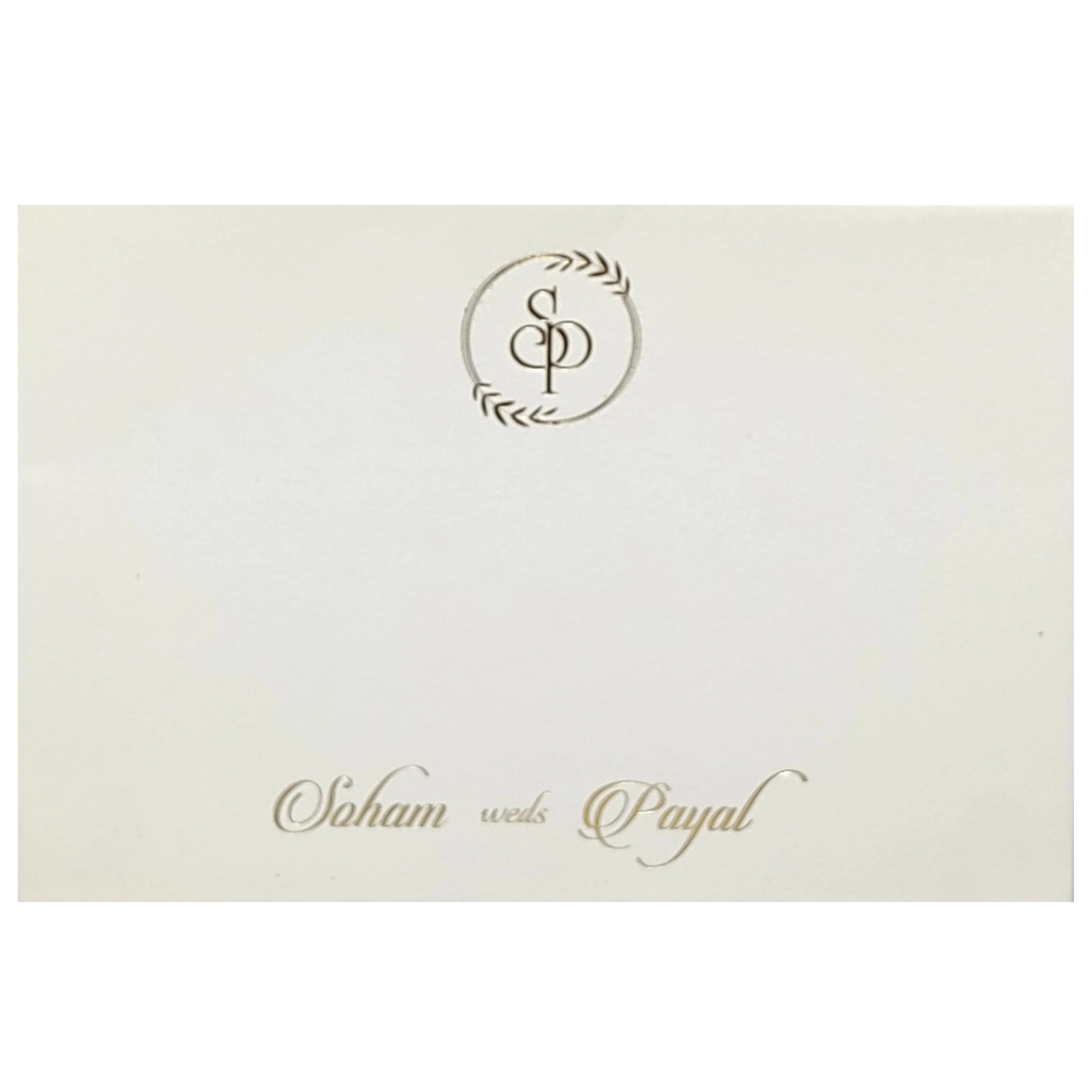 White Floral Invitation Card-KRC28400 - Image 4