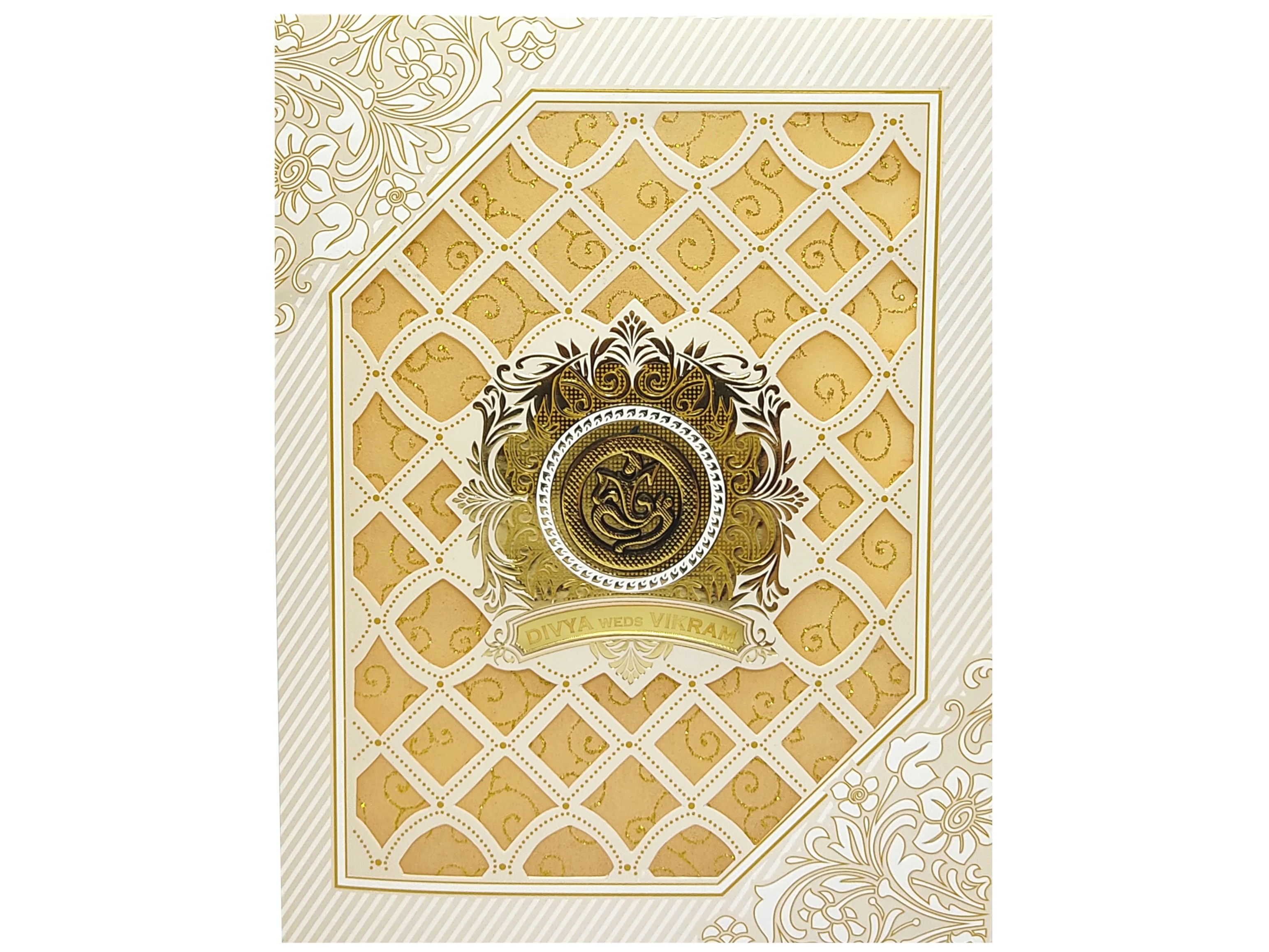 White Floral Jumbo Screen die cut With Wolly Sheet Design-KNJS2050 - Image 3