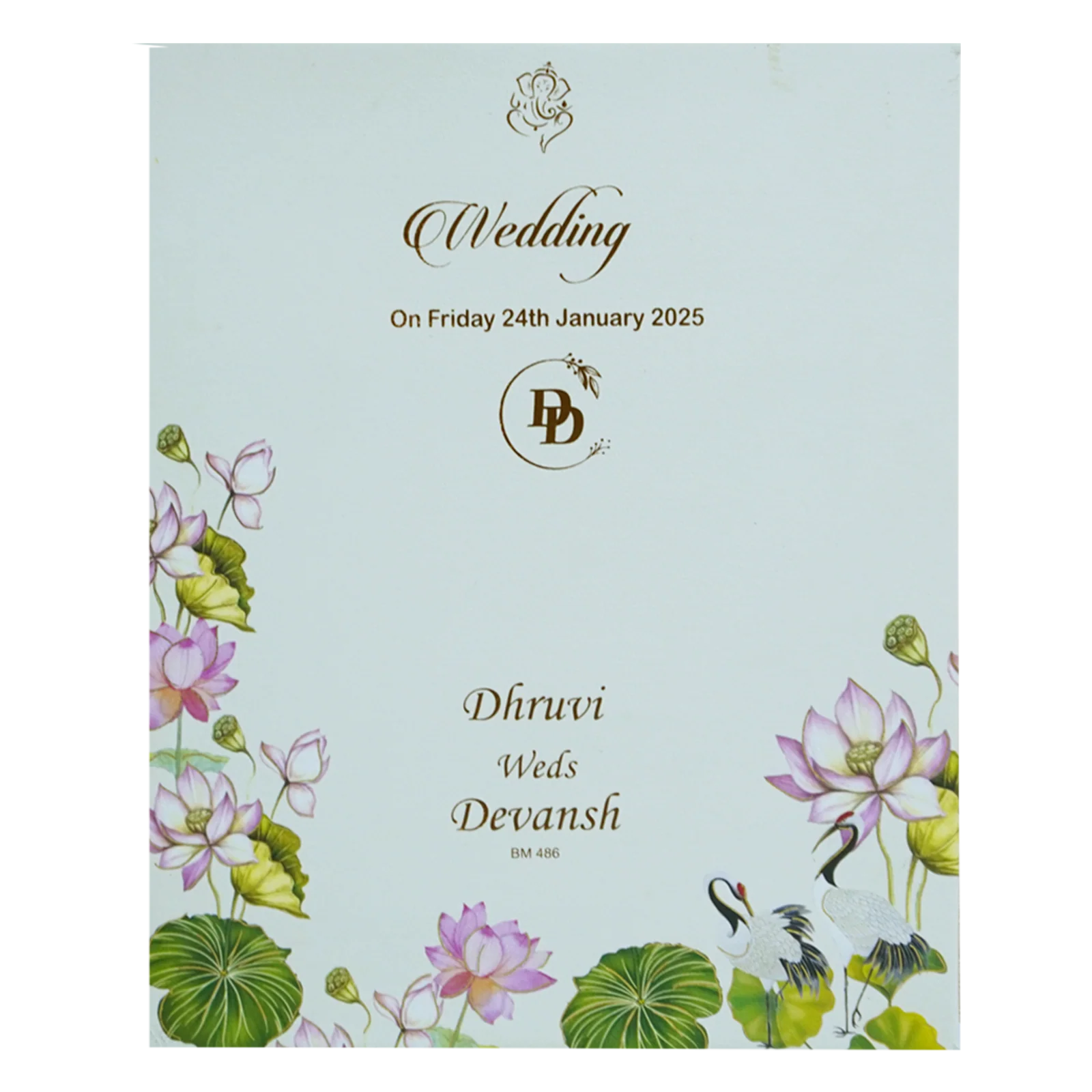 White Lotus Designs Marriage Card-KBM04860 - Image 4