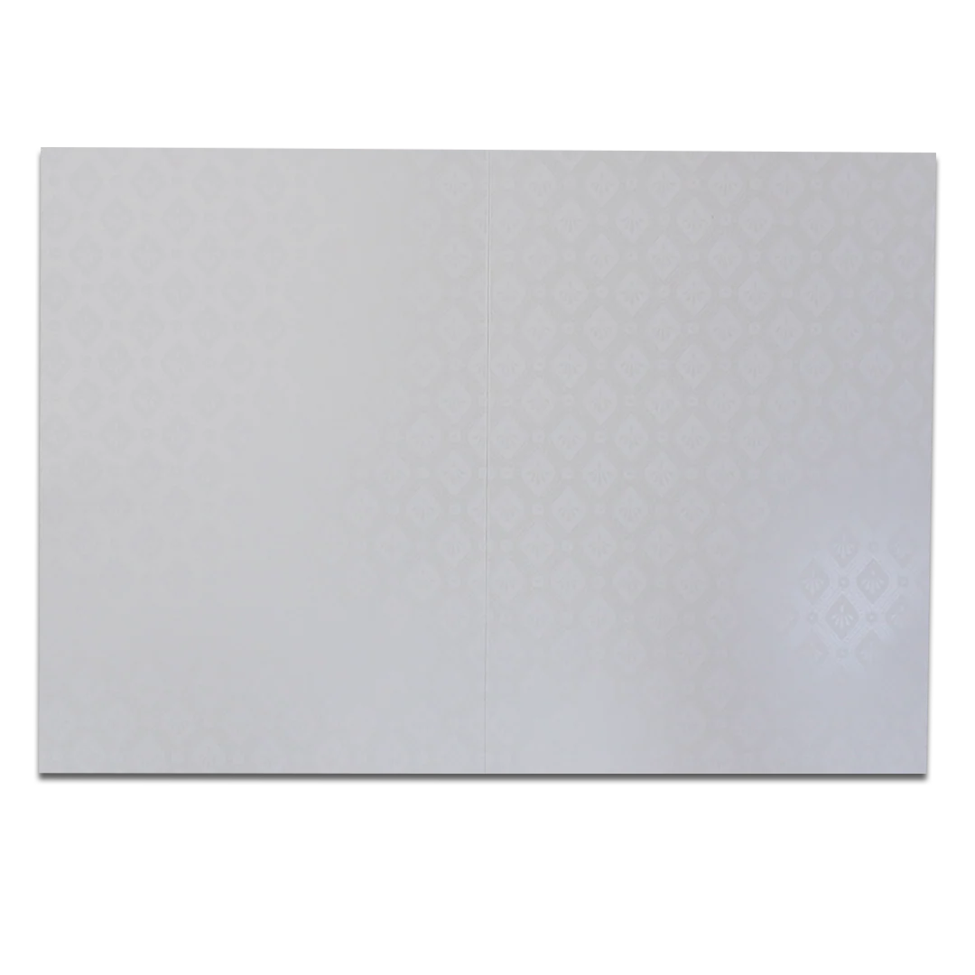 White Pastel Yellow Ganesha Temple Wedding Card-KNA2401Y - Image 5