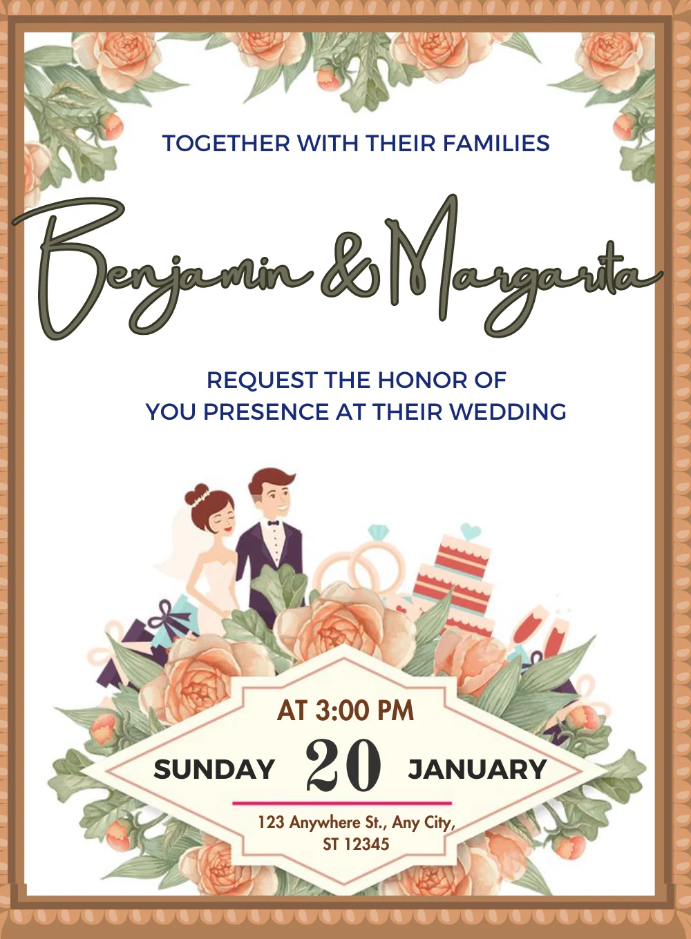 White Beauty Christian Wedding Invitations-AACWI040