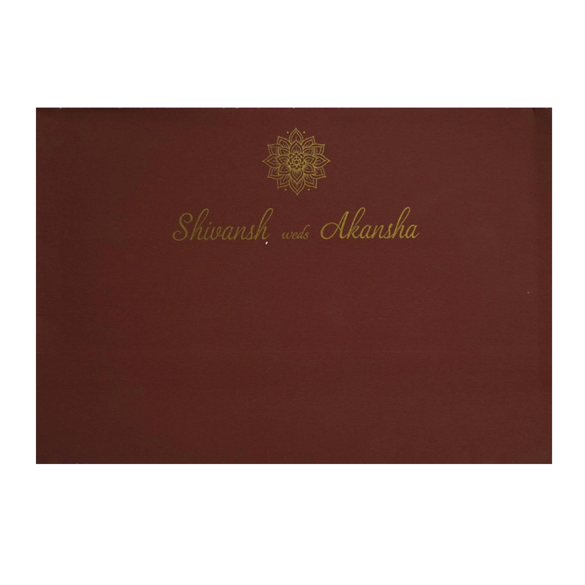 Wine Red Wedding Card-KRC30691 - Image 4