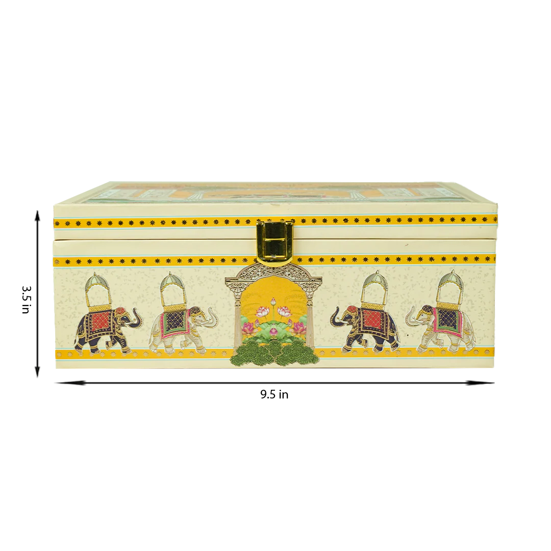 Yellow Elephant Themed Luxury Sweet Jar Box-KBX10102 - Image 5